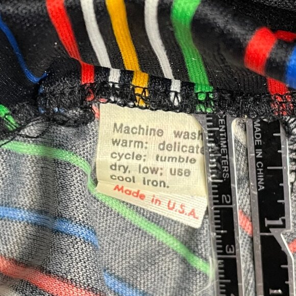 Vintage 70s Rainbow Chevron Skirt - Picture 6 of 6